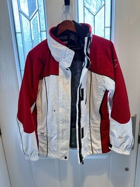 Stryke jacket by Spyder Women's Red and White Ski Jacket